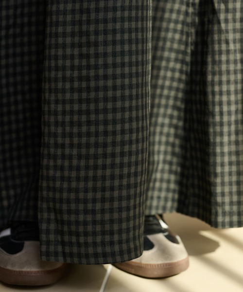 LAULEN(ローレン)の「check flare tiered long skirt /チェックフレアティアードロングスカート(スカート・レディース・ブラック/ブラウン・M/S)」の21枚目の写真