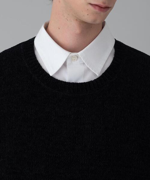 BROWNY（ブラウニー）の「BROWNY/【25年秋冬新作】ベロアモールプルオーバー（ニット/セーター・メンズ・ブラウン/グリーン/ワイン/ブラック・MEDIUM/LARGE）」の22枚目の写真