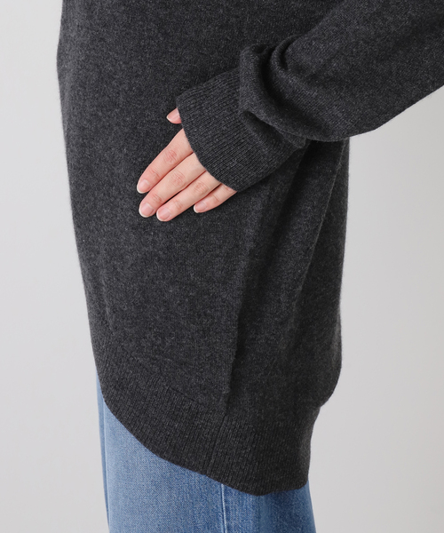 JOURNAL STANDARD LUXE（ジャーナルスタンダード　ラックス）の「カシミヤ Vネックプルオーバー（ニット/セーター・レディース・チャコールグレー/ブラウン・FREE）」の19枚目の写真