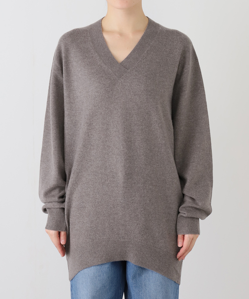 JOURNAL STANDARD LUXE（ジャーナルスタンダード　ラックス）の「カシミヤ Vネックプルオーバー（ニット/セーター・レディース・チャコールグレー/ブラウン・FREE）」の22枚目の写真