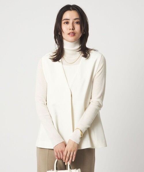 ウール シアー リブ タートルネック ニット ウォッシャブル（ニット