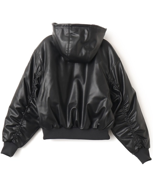 adidas(アディダス)の「adidas W PLEATHER JKT / アディダス ウィメンズ プレザー ジャケット(その他アウター・レディース・ブラック・S/3XL/XXL/XL/L/M)」の11枚目の写真