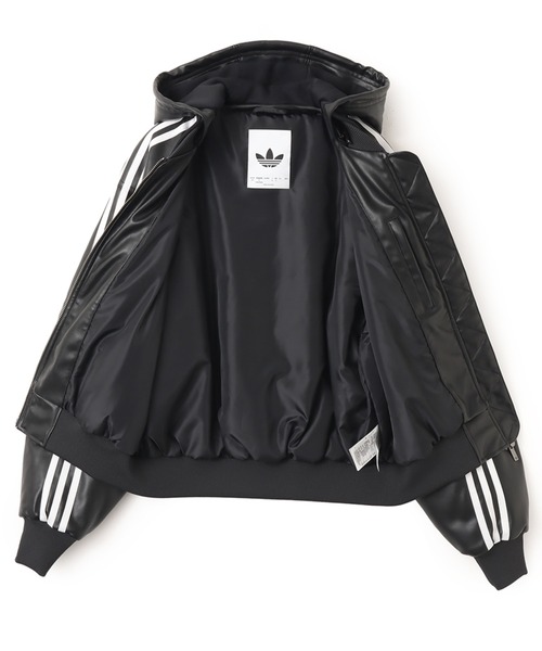 adidas(アディダス)の「adidas W PLEATHER JKT / アディダス ウィメンズ プレザー ジャケット(その他アウター・レディース・ブラック・S/3XL/XXL/XL/L/M)」の6枚目の写真