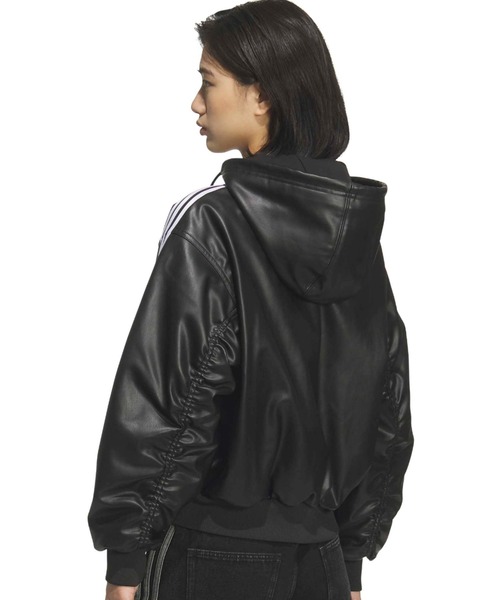 adidas(アディダス)の「adidas W PLEATHER JKT / アディダス ウィメンズ プレザー ジャケット(その他アウター・レディース・ブラック・S/3XL/XXL/XL/L/M)」の9枚目の写真