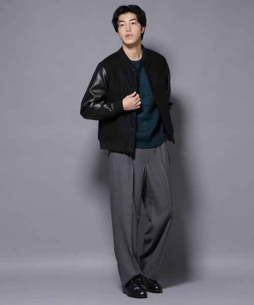NANO universe（ナノユニバース）の「フェイクレザースタジャン（スタジャン・メンズ・ブラック/ネイビー・L/M/S）」の14枚目の写真