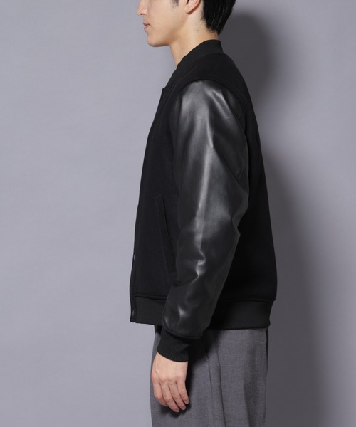 NANO universe（ナノユニバース）の「フェイクレザースタジャン（スタジャン・メンズ・ブラック/ネイビー・L/M/S）」の17枚目の写真