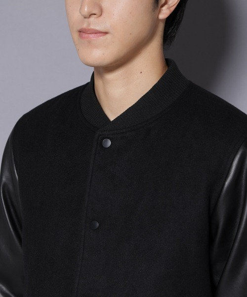 NANO universe（ナノユニバース）の「フェイクレザースタジャン（スタジャン・メンズ・ブラック/ネイビー・L/M/S）」の19枚目の写真