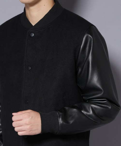NANO universe（ナノユニバース）の「フェイクレザースタジャン（スタジャン・メンズ・ブラック/ネイビー・L/M/S）」の20枚目の写真
