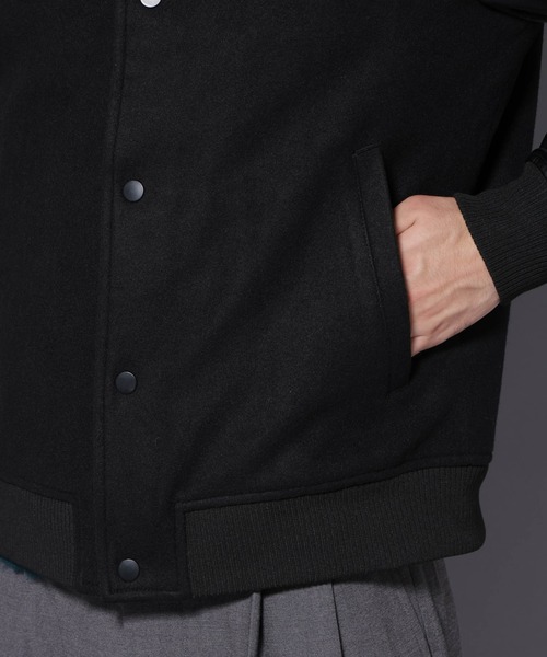 NANO universe（ナノユニバース）の「フェイクレザースタジャン（スタジャン・メンズ・ブラック/ネイビー・L/M/S）」の21枚目の写真