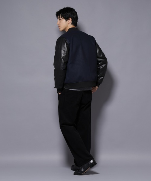 NANO universe（ナノユニバース）の「フェイクレザースタジャン（スタジャン・メンズ・ブラック/ネイビー・L/M/S）」の9枚目の写真