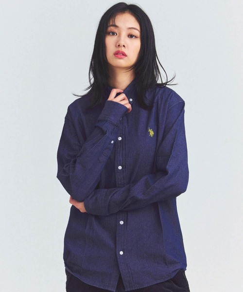 U.S. POLO ASSN.(ユーエスポロアッスン)の「US POLO ASSN BDシャツ(シャツ/ブラウス・メンズ・アイボリー/インディゴブルー・L/XL/M)」の20枚目の写真