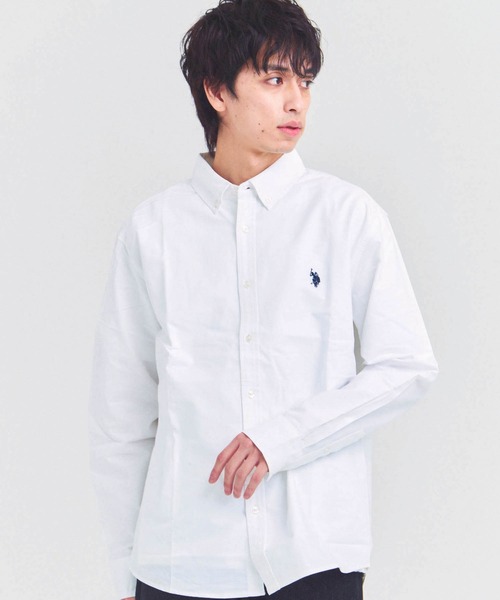 U.S. POLO ASSN.(ユーエスポロアッスン)の「US POLO ASSN BDシャツ(シャツ/ブラウス・メンズ・アイボリー/インディゴブルー・L/XL/M)」の3枚目の写真