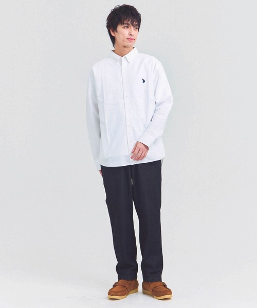 U.S. POLO ASSN.(ユーエスポロアッスン)の「US POLO ASSN BDシャツ(シャツ/ブラウス・メンズ・アイボリー/インディゴブルー・L/XL/M)」の11枚目の写真