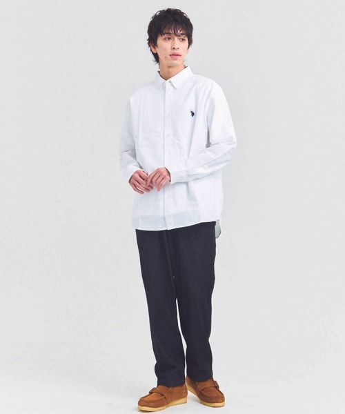 U.S. POLO ASSN.(ユーエスポロアッスン)の「US POLO ASSN BDシャツ(シャツ/ブラウス・メンズ・アイボリー/インディゴブルー・L/XL/M)」の12枚目の写真