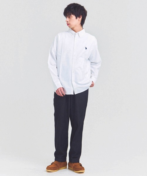 U.S. POLO ASSN.(ユーエスポロアッスン)の「US POLO ASSN BDシャツ(シャツ/ブラウス・メンズ・アイボリー/インディゴブルー・L/XL/M)」の13枚目の写真