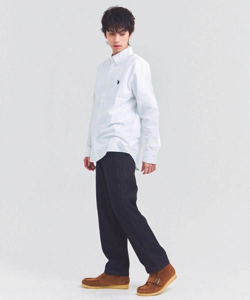 U.S. POLO ASSN.(ユーエスポロアッスン)の「US POLO ASSN BDシャツ(シャツ/ブラウス・メンズ・アイボリー/インディゴブルー・L/XL/M)」の14枚目の写真