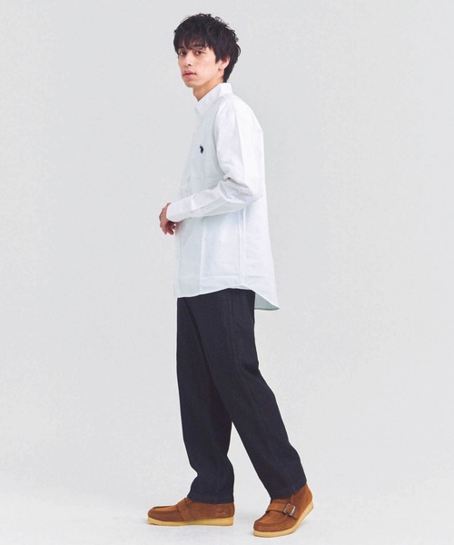 U.S. POLO ASSN.(ユーエスポロアッスン)の「US POLO ASSN BDシャツ(シャツ/ブラウス・メンズ・アイボリー/インディゴブルー・L/XL/M)」の16枚目の写真