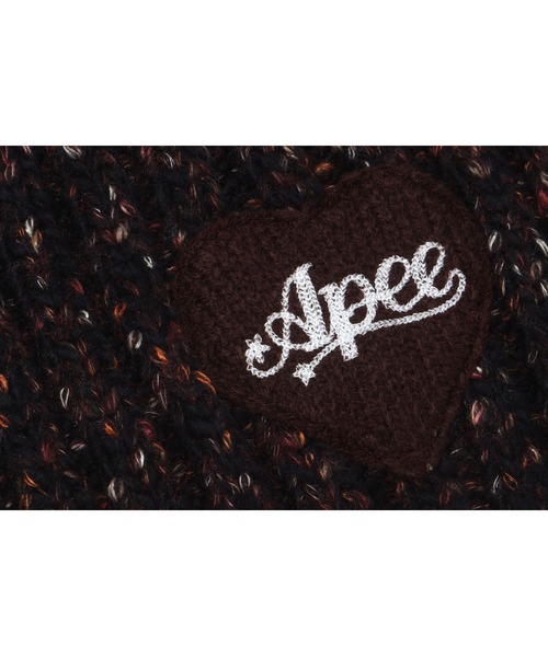 A BATHING APE(アベイシングエイプ)の「KNIT BADGE SCARF(その他・レディース・ブラック・FREE)」の3枚目の写真