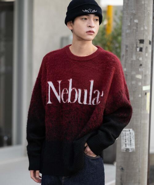 WEGO(ウィゴー)の「WEGO/【25年秋冬新作】ファジーグラデーションプルオーバー(ニット/セーター・メンズ・ブラック/ワイン/グレー・LARGE/MEDIUM)」の4枚目の写真