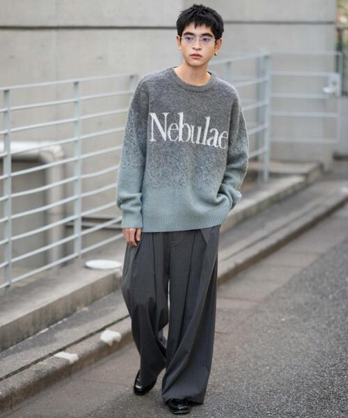 WEGO(ウィゴー)の「WEGO/【25年秋冬新作】ファジーグラデーションプルオーバー(ニット/セーター・メンズ・ブラック/ワイン/グレー・LARGE/MEDIUM)」の7枚目の写真