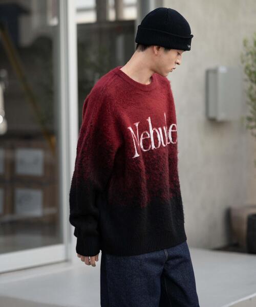 WEGO(ウィゴー)の「WEGO/【25年秋冬新作】ファジーグラデーションプルオーバー(ニット/セーター・メンズ・ブラック/ワイン/グレー・LARGE/MEDIUM)」の13枚目の写真