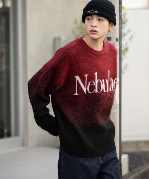 WEGO(ウィゴー)の「WEGO/【25年秋冬新作】ファジーグラデーションプルオーバー(ニット/セーター・メンズ・ブラック/ワイン/グレー・LARGE/MEDIUM)」の14枚目の写真