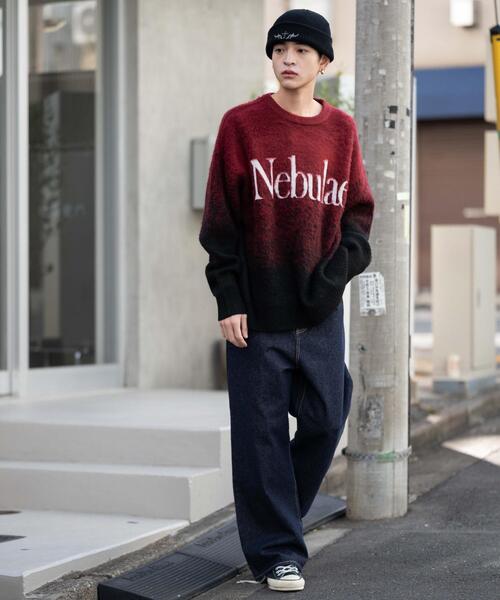 WEGO(ウィゴー)の「WEGO/【25年秋冬新作】ファジーグラデーションプルオーバー(ニット/セーター・メンズ・ブラック/ワイン/グレー・LARGE/MEDIUM)」の16枚目の写真