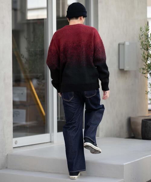 WEGO(ウィゴー)の「WEGO/【25年秋冬新作】ファジーグラデーションプルオーバー(ニット/セーター・メンズ・ブラック/ワイン/グレー・LARGE/MEDIUM)」の17枚目の写真