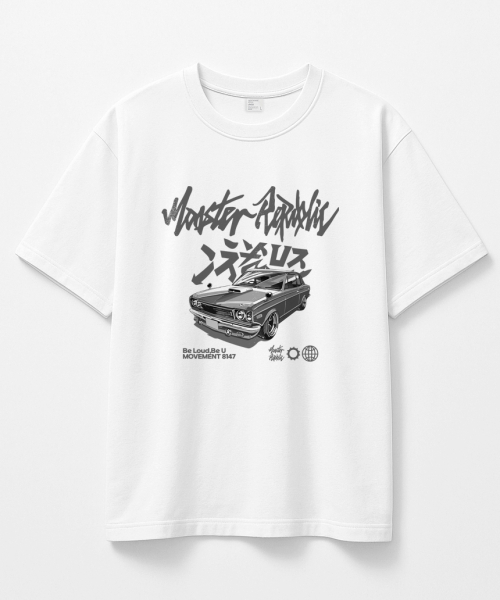 MONSTER REPUBLIC（モンスターリパブリック）の「レトロドリフトグレーTシャツホワイト_8147（Tシャツ/カットソー・レディース・その他・SMALL/MEDIUM/LARGE/X-LARGE）」の6枚目の写真