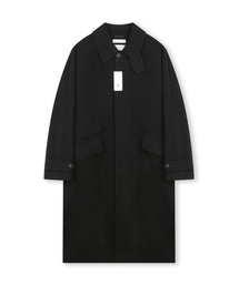 BESLOW（ビースロー）の「OVERSIZED TEXTURED CASHMERE BALMACAAN COAT BLACK（チェスターコート）」