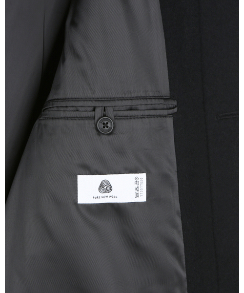 BESLOW(ビースロー)の「OVERSIZED TEXTURED CASHMERE BALMACAAN COAT BLACK(チェスターコート・メンズ・その他・SMALL/MEDIUM/LARGE/X-LARGE/X-SMALL)」の13枚目の写真
