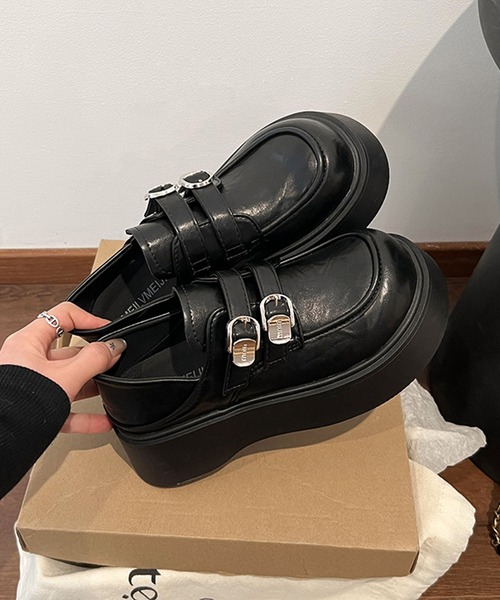 shoes365(シューズスリーシックスファイヴ)の「厚底ローファー(ローファー・レディース・ブラック/ブラウン・23.0cm/23.5cm/24.5cm/25.0cm/24.0cm)」の19枚目の写真
