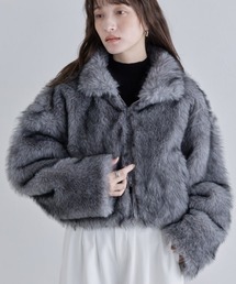 ECLAM（クラム）の「[ECLAM]フェイクファージップアップブルゾン（ブルゾン）」