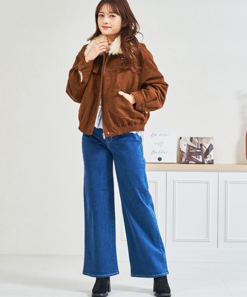 MISCH MASCH（ミッシュマッシュ）の「ZOZO限定 スエードファーブルゾン（ブルゾン・レディース・ブラウン・ﾌﾘ-）」の19枚目の写真