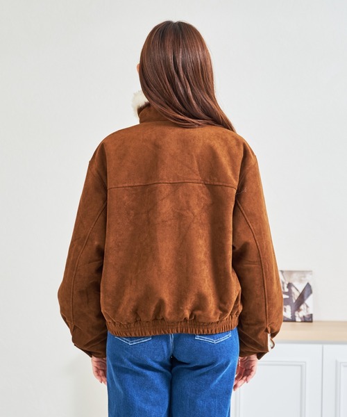 MISCH MASCH（ミッシュマッシュ）の「ZOZO限定 スエードファーブルゾン（ブルゾン・レディース・ブラウン・ﾌﾘ-）」の15枚目の写真
