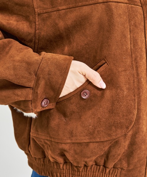 MISCH MASCH（ミッシュマッシュ）の「ZOZO限定 スエードファーブルゾン（ブルゾン・レディース・ブラウン・ﾌﾘ-）」の17枚目の写真