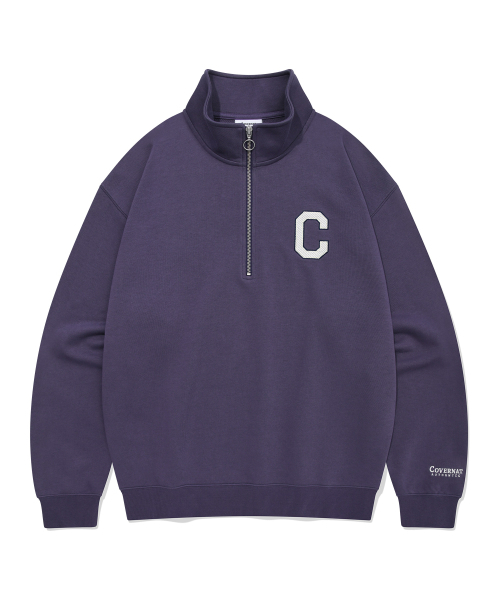 COVERNAT(カバーナット)の「Cロゴハーフジップスウェットパープル(スウェット・レディース・その他・SMALL/LARGE/X-LARGE/MEDIUM)」の2枚目の写真