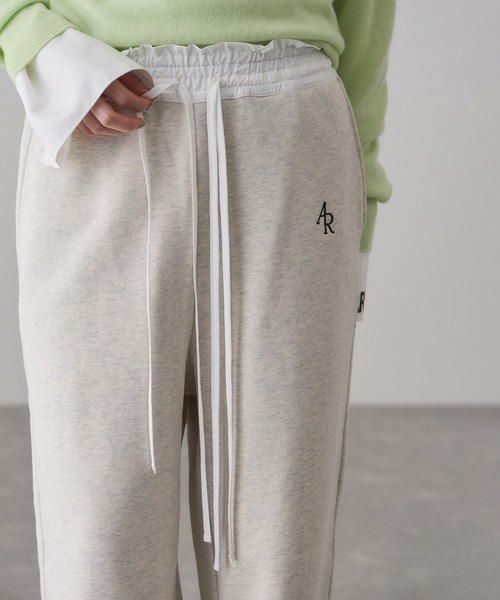 ADAM ET ROPE'(アダムエロペ)の「コンビウエストスウェットイージーパンツ(その他パンツ・レディース・グレー系その他/ホワイト系その他5・38/36)」の3枚目の写真