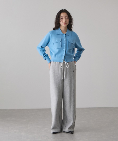 ADAM ET ROPE'(アダムエロペ)の「コンビウエストスウェットイージーパンツ(その他パンツ・レディース・グレー系その他/ホワイト系その他5・38/36)」の5枚目の写真