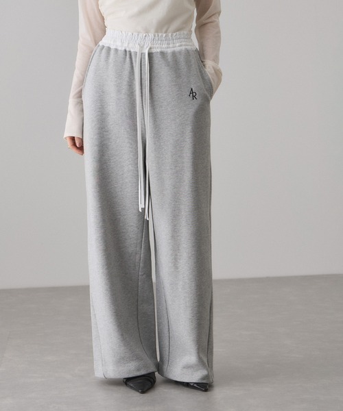 ADAM ET ROPE'(アダムエロペ)の「コンビウエストスウェットイージーパンツ(その他パンツ・レディース・グレー系その他/ホワイト系その他5・38/36)」の9枚目の写真