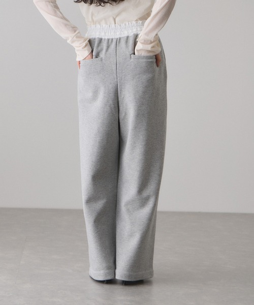 ADAM ET ROPE'(アダムエロペ)の「コンビウエストスウェットイージーパンツ(その他パンツ・レディース・グレー系その他/ホワイト系その他5・38/36)」の12枚目の写真