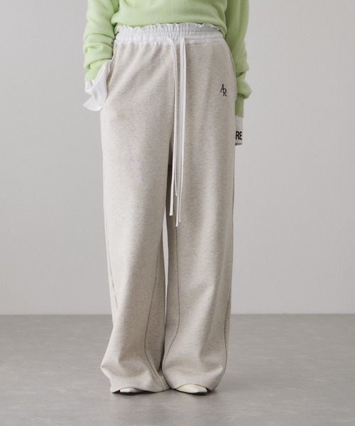ADAM ET ROPE'(アダムエロペ)の「コンビウエストスウェットイージーパンツ(その他パンツ・レディース・グレー系その他/ホワイト系その他5・38/36)」の15枚目の写真