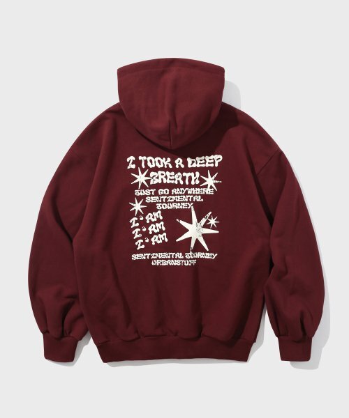URBANSTOFF(アーバンストッフ)の「ワンスクリプトフードパーカー(バーガンディ)(パーカー・レディース・その他・MEDIUM/LARGE)」の1枚目の写真