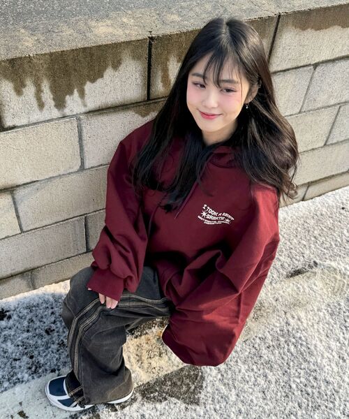 URBANSTOFF(アーバンストッフ)の「ワンスクリプトフードパーカー(バーガンディ)(パーカー・レディース・その他・MEDIUM/LARGE)」の8枚目の写真