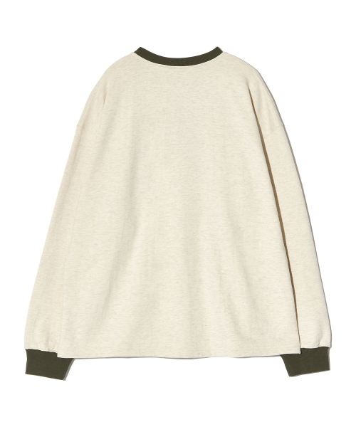 PIECEMAKER(ピースメーカー)の「OVERSIZED HENLEY NECK SWEATSHIRTS (IVORY)(スウェット・レディース・その他・MEDIUM/LARGE)」の4枚目の写真