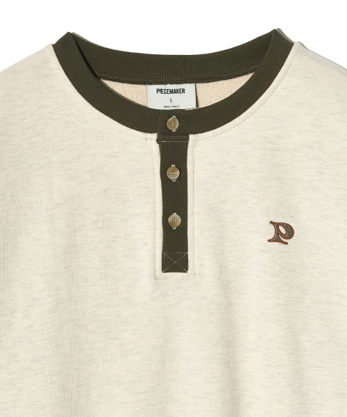 PIECEMAKER(ピースメーカー)の「OVERSIZED HENLEY NECK SWEATSHIRTS (IVORY)(スウェット・レディース・その他・MEDIUM/LARGE)」の5枚目の写真