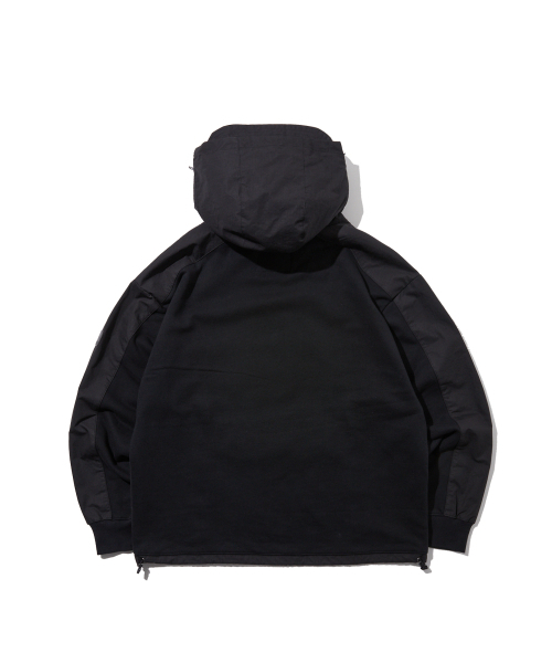 PENFIELD(ペンフィールド)の「CN ミックスドオープンフードパーカースウェットジャケット ブラック_FR1KH50U(パーカー・メンズ・ブラック・X-LARGE/LARGE/MEDIUM/SMALL)」の3枚目の写真