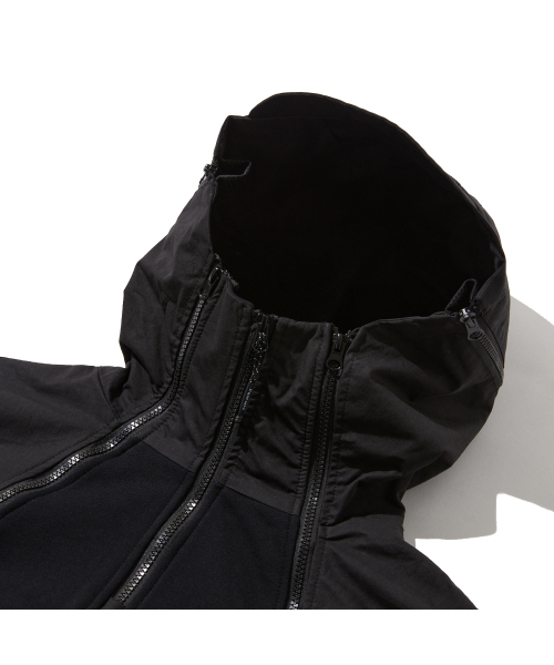 PENFIELD(ペンフィールド)の「CN ミックスドオープンフードパーカースウェットジャケット ブラック_FR1KH50U(パーカー・メンズ・ブラック・X-LARGE/LARGE/MEDIUM/SMALL)」の4枚目の写真