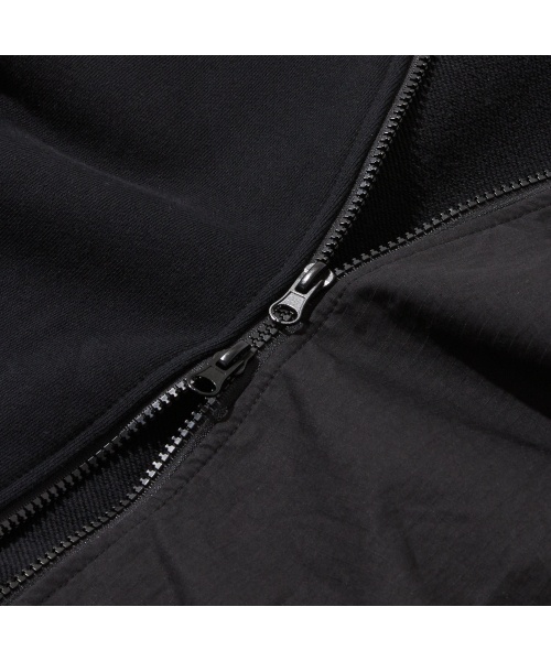 PENFIELD(ペンフィールド)の「CN ミックスドオープンフードパーカースウェットジャケット ブラック_FR1KH50U(パーカー・メンズ・ブラック・X-LARGE/LARGE/MEDIUM/SMALL)」の6枚目の写真