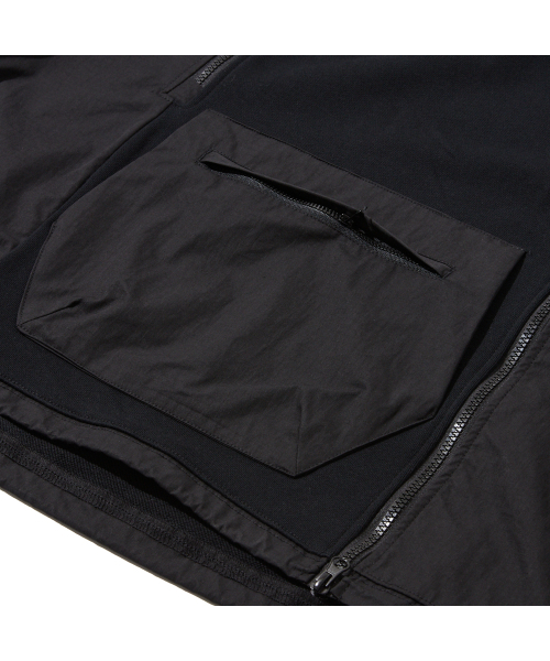 PENFIELD(ペンフィールド)の「CN ミックスドオープンフードパーカースウェットジャケット ブラック_FR1KH50U(パーカー・メンズ・ブラック・X-LARGE/LARGE/MEDIUM/SMALL)」の7枚目の写真